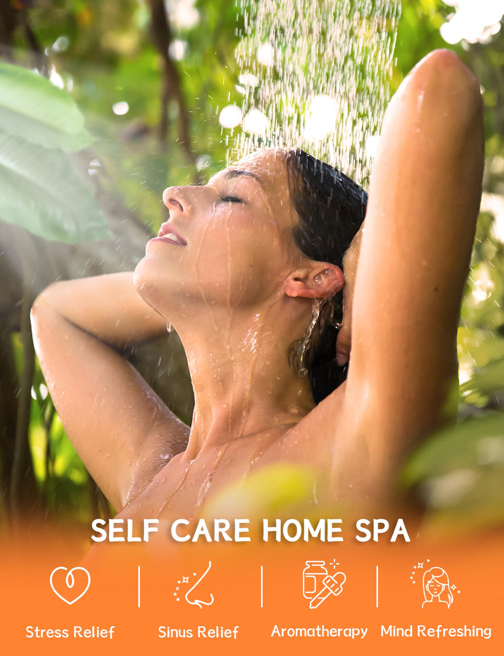 SEONNIX shower steamers close-up highlighting natural essential oils for refreshing routine.