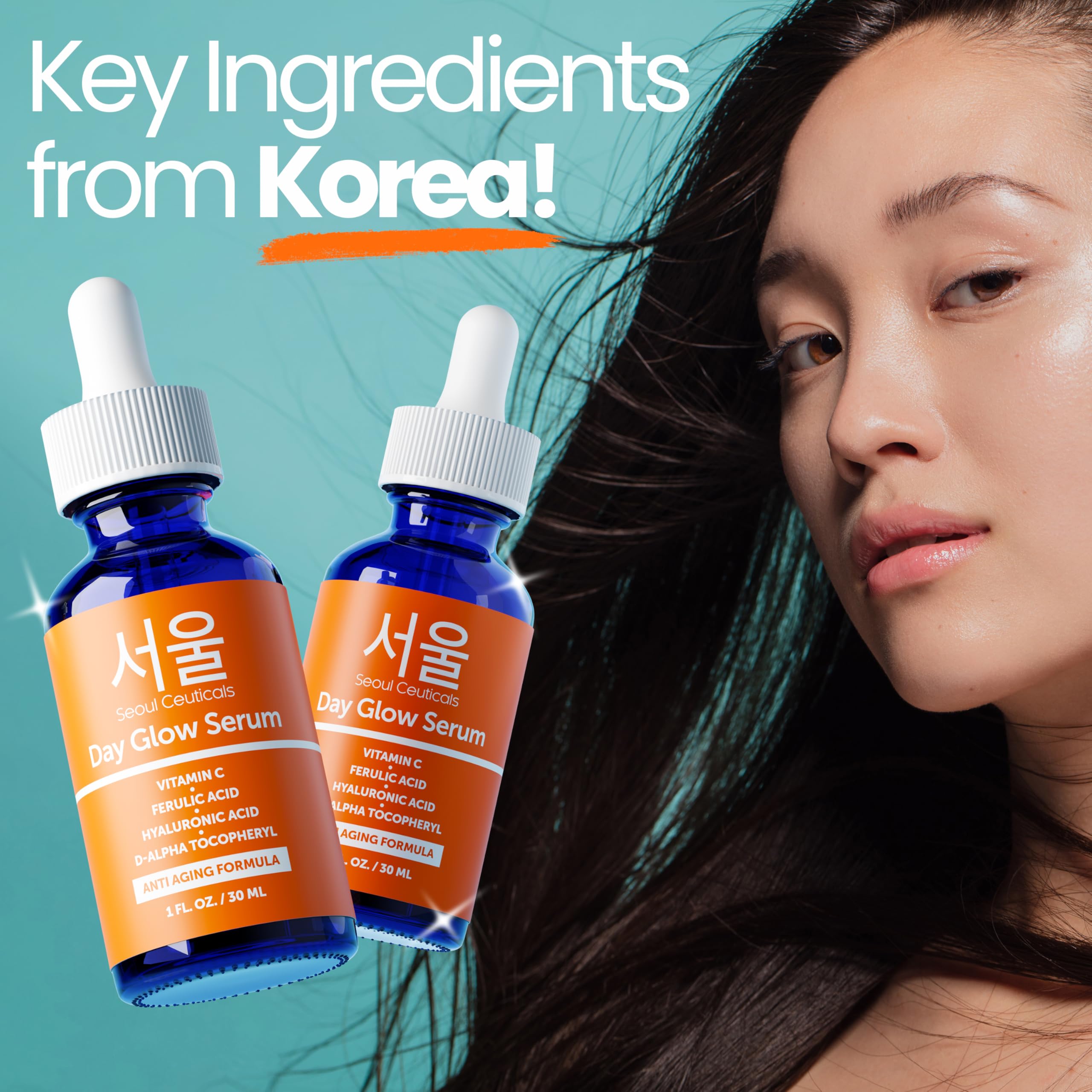 SeoulCeuticals acne-fade closeup implies clearer skin texture.