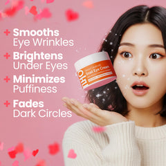 SeoulCeuticals eye cream application gently demonstrates smoothing around the eyes