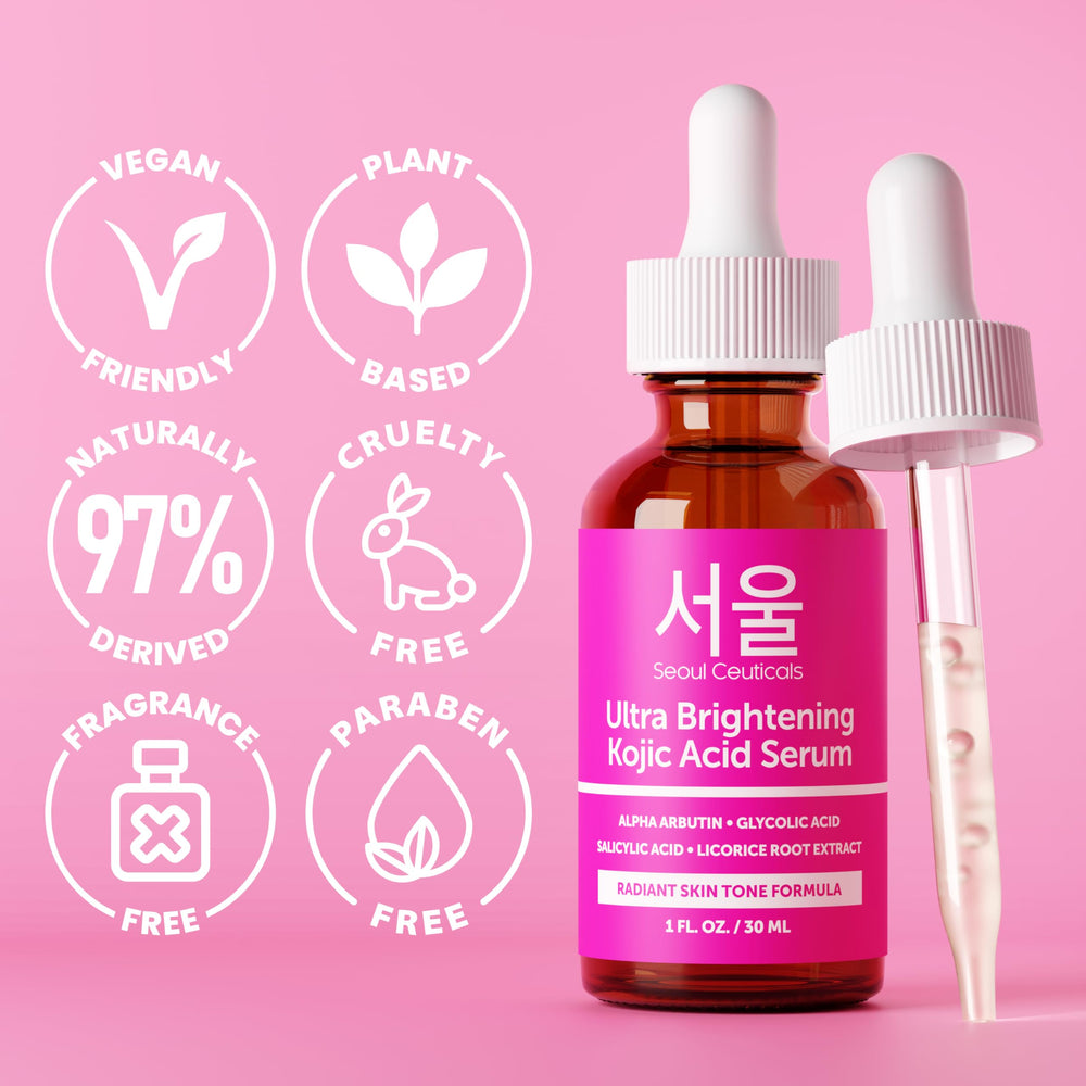 SeoulCeuticals glycolic acid exfoliation close-up shows smoother texture.