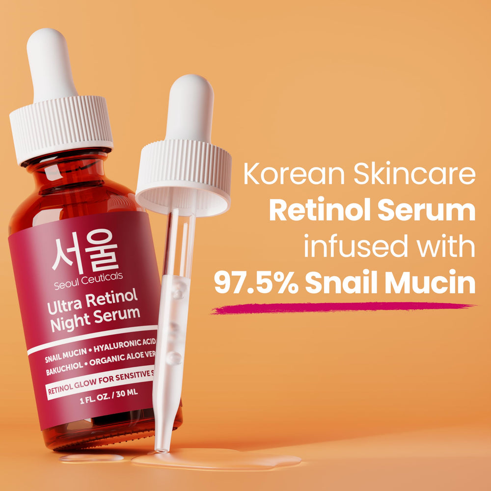 SeoulCeuticals ingredients graphic highlights K-beauty actives for sensitive-skin care.