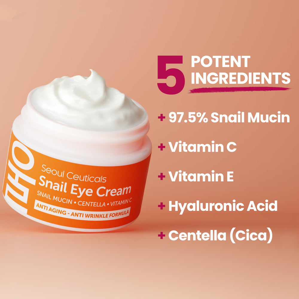 SeoulCeuticals k-beauty eye cream packaging emphasizing cruelty-free promise