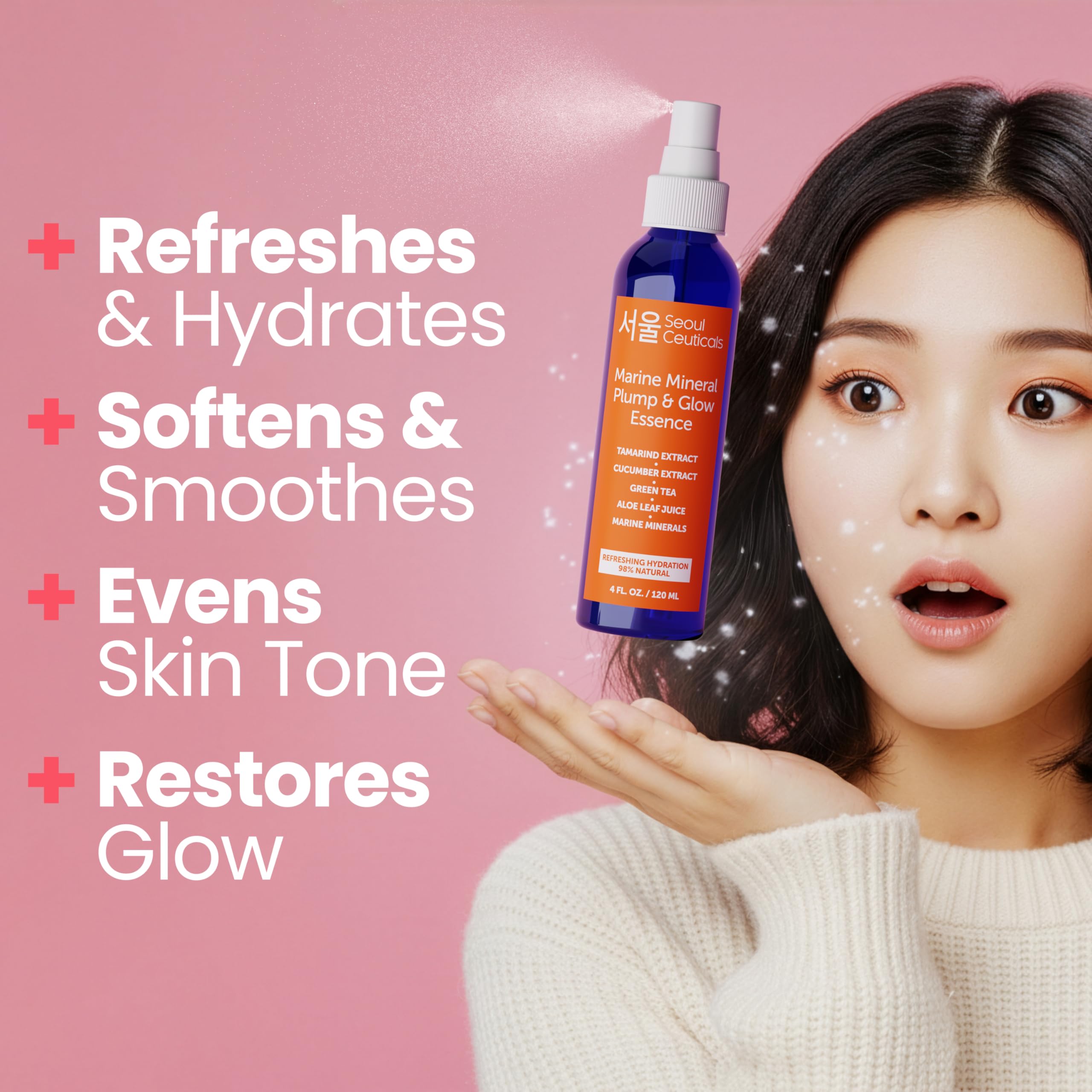 SeoulCeuticals kbeauty spray mist face delivers refreshing hydration and quick toning