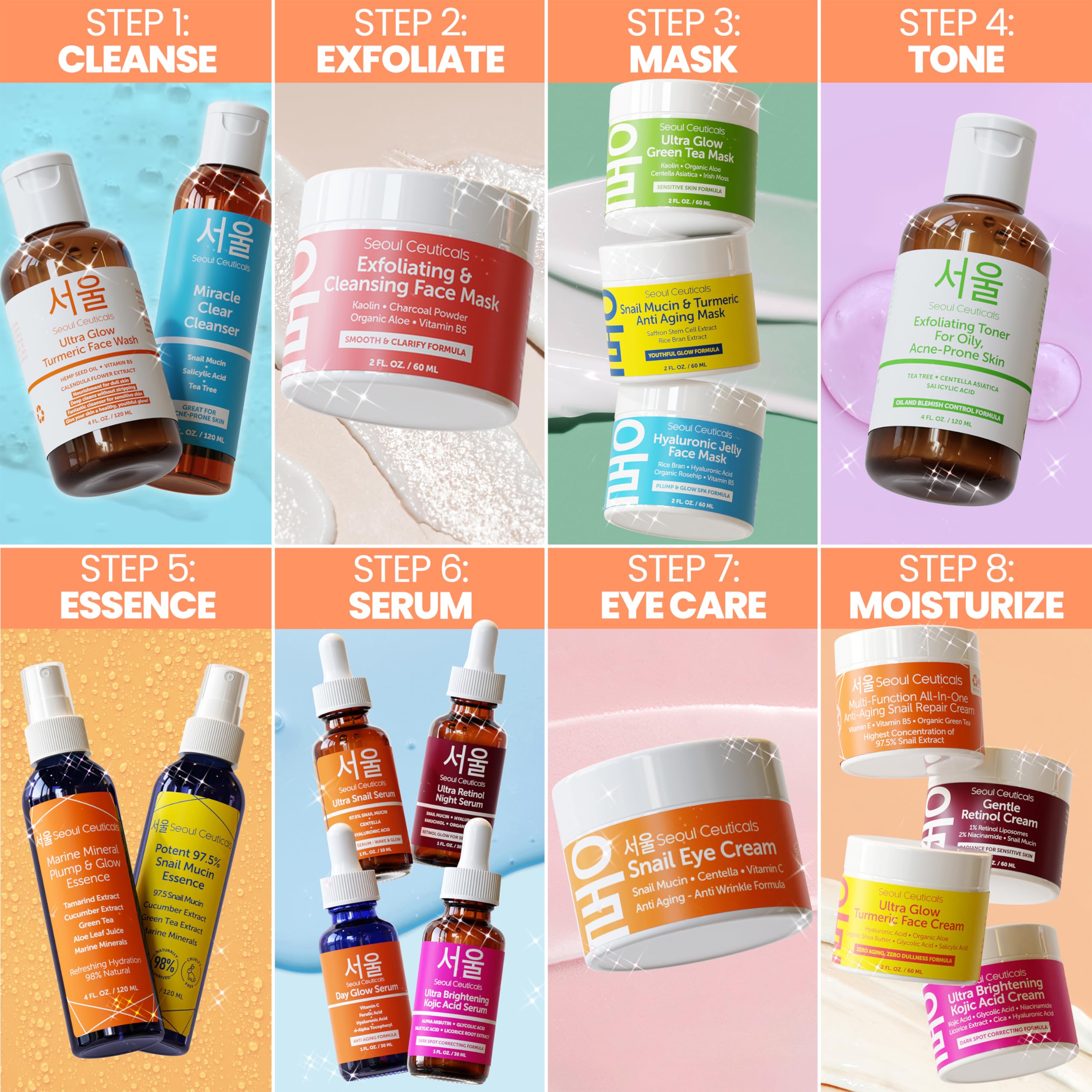 SeoulCeuticals uses natural ingredients for gentle acne support and routine compatibility.