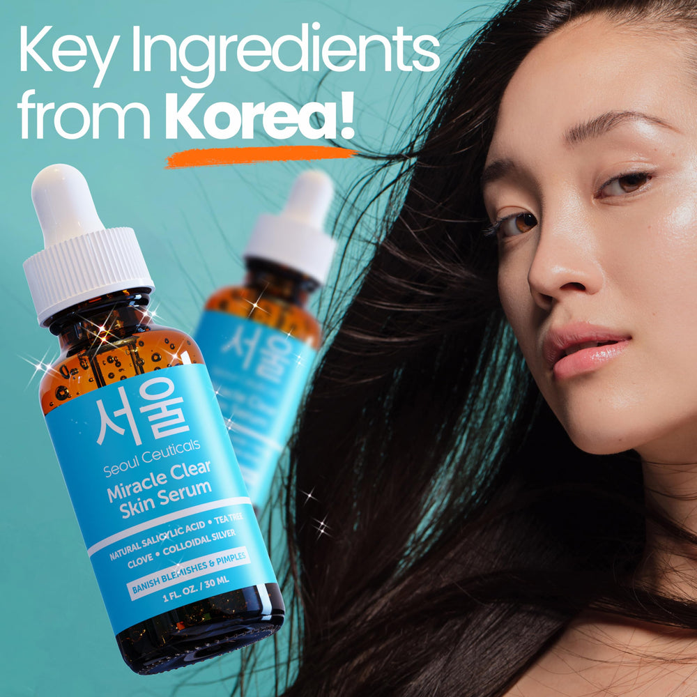 SeoulCeuticals Acne Serum targeting zits for clearer mornings and confidence.