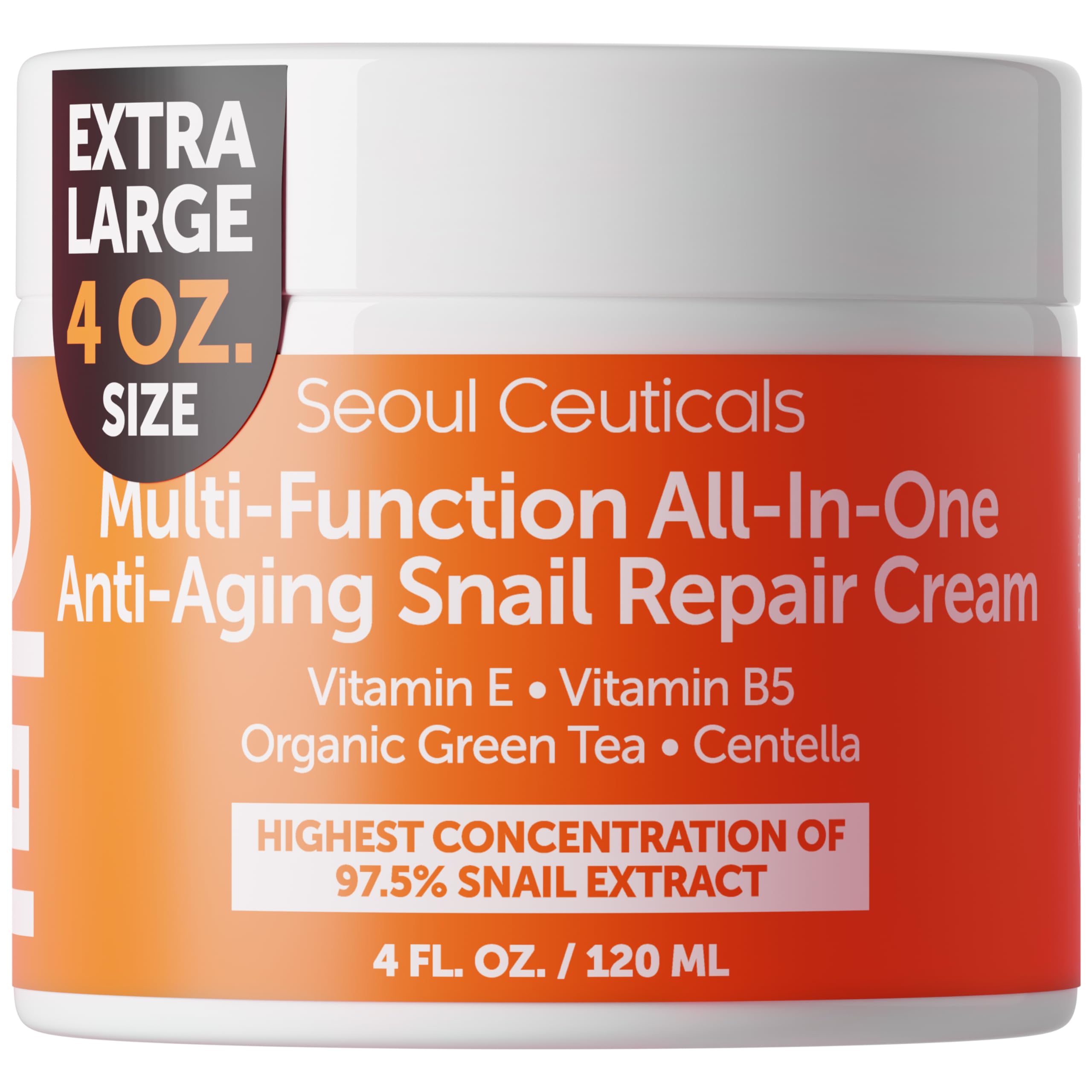 SeoulCeuticals snail mucin cream bottle for daily hydration on the go
