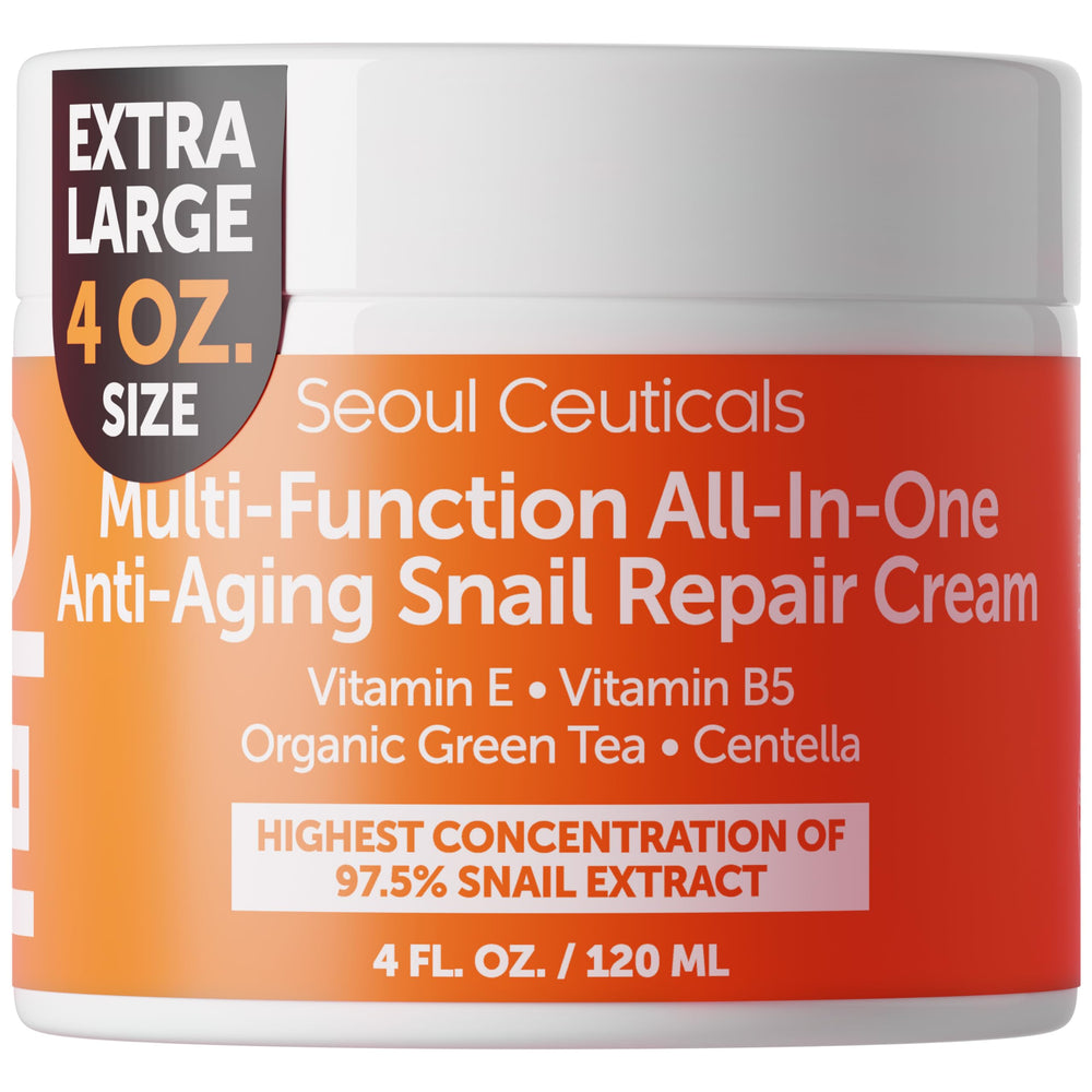 SeoulCeuticals snail mucin cream bottle for daily hydration on the go