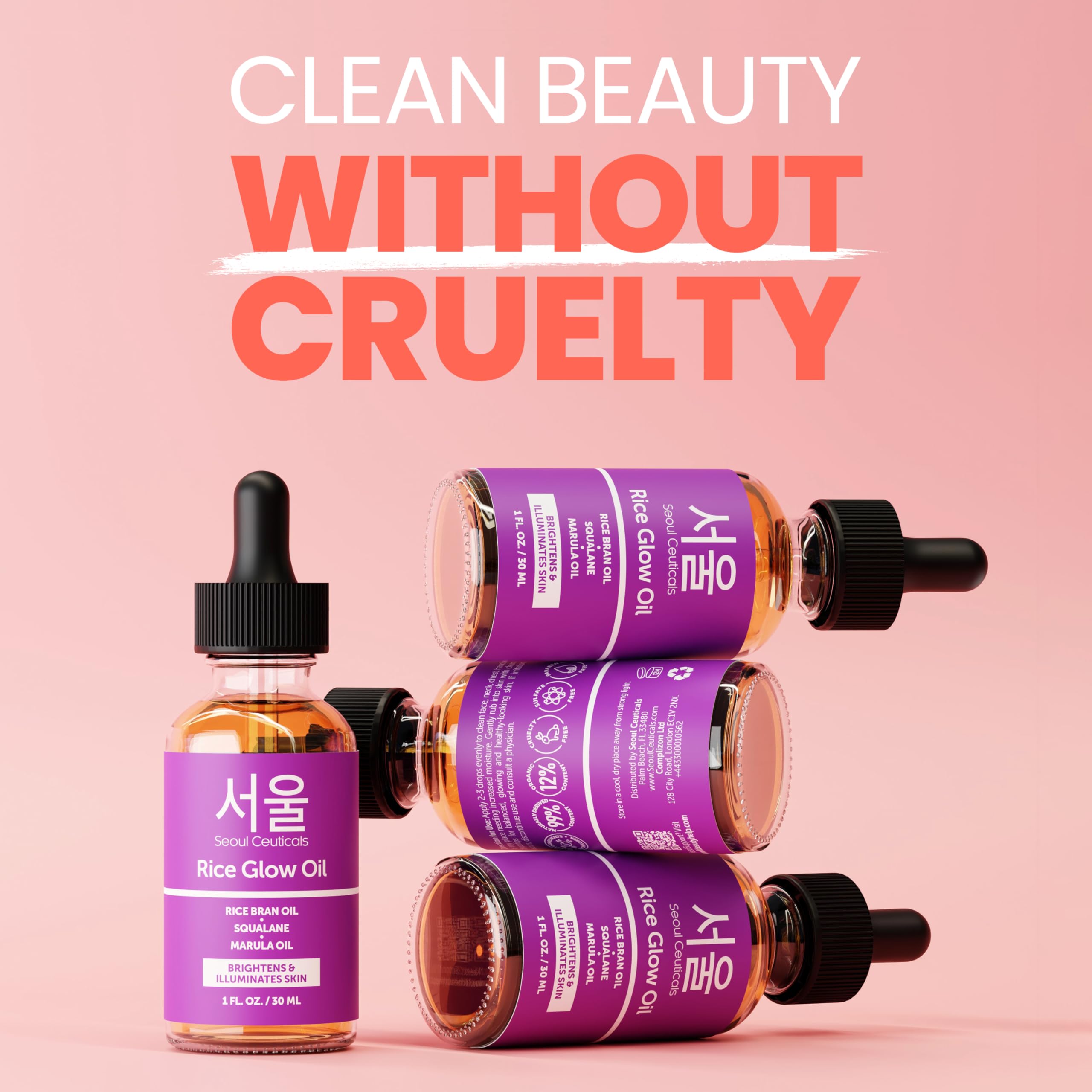 SeoulCeuticals rice bran oil application on face delivers dewy glow without clogging pores.