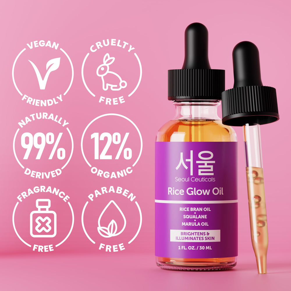 SeoulCeuticals rice bran oil hair care adds shine and manages frizz with lightweight hydration.