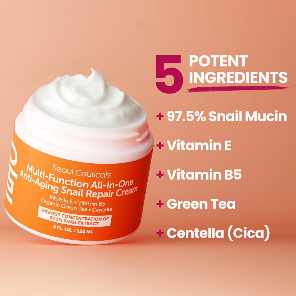 SeoulCeuticals snail mucin day night usage suggests round the clock care