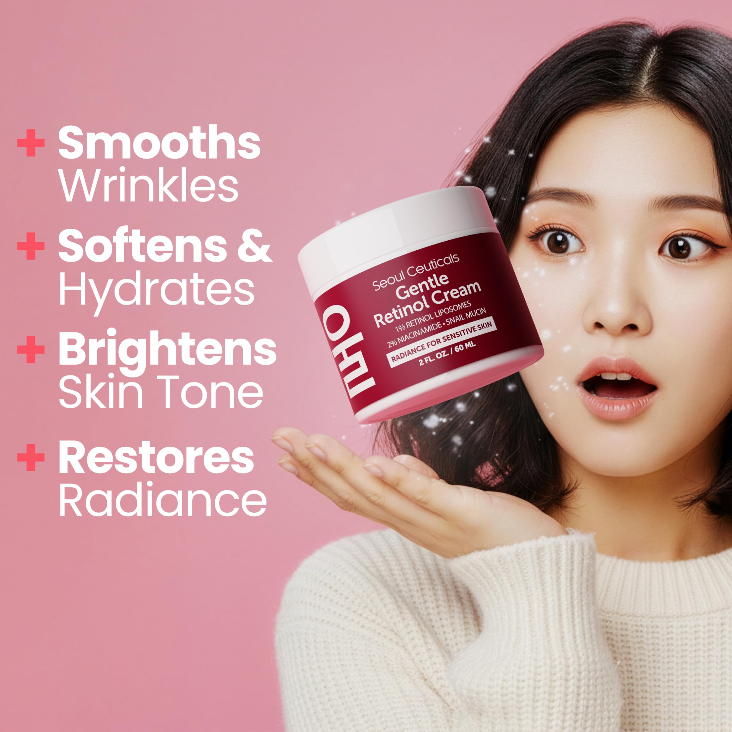 SeoulCeuticals snail mucin cream jar showing rich texture for hydration and radiance
