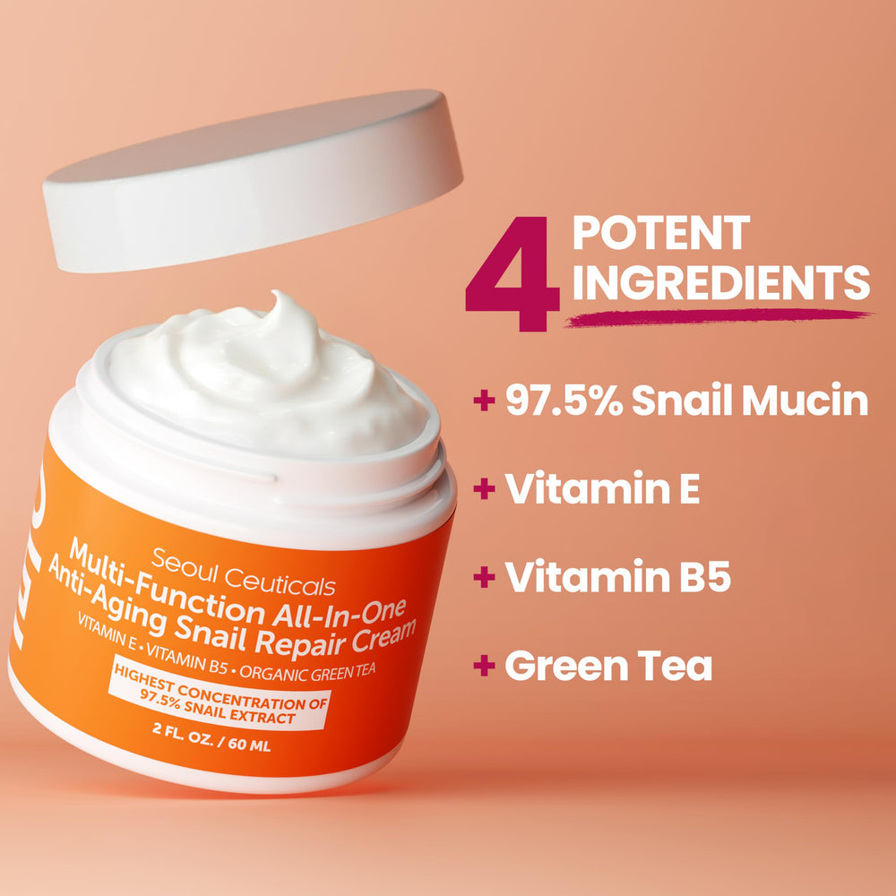 SeoulCeuticals snail mucin ingredients aloe and jojoba for soothing hydration
