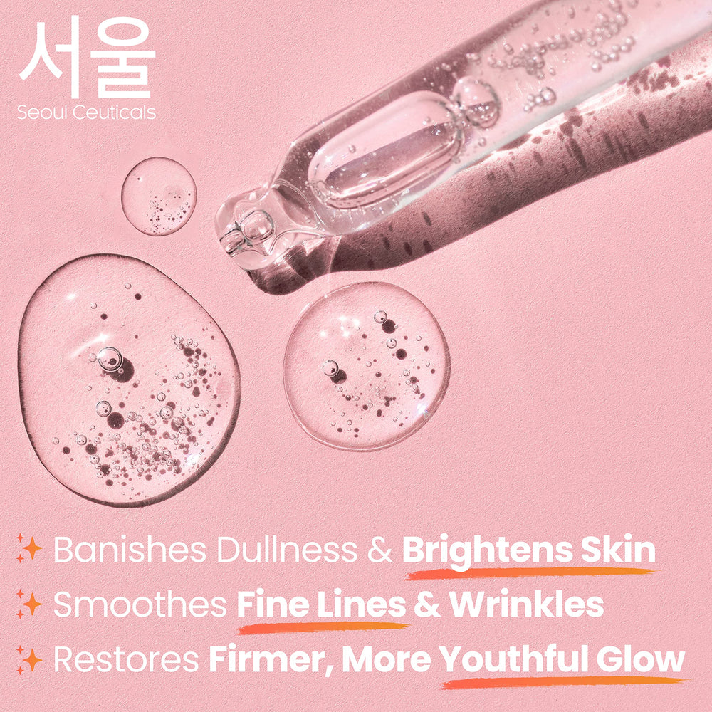 Night ritual featuring SeoulCeuticals snail mucin serum for overnight care.