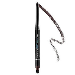 SEPHORA COLLECTION retractable eyeliner reveals built-in sharpener for ultra-fine tip control.
