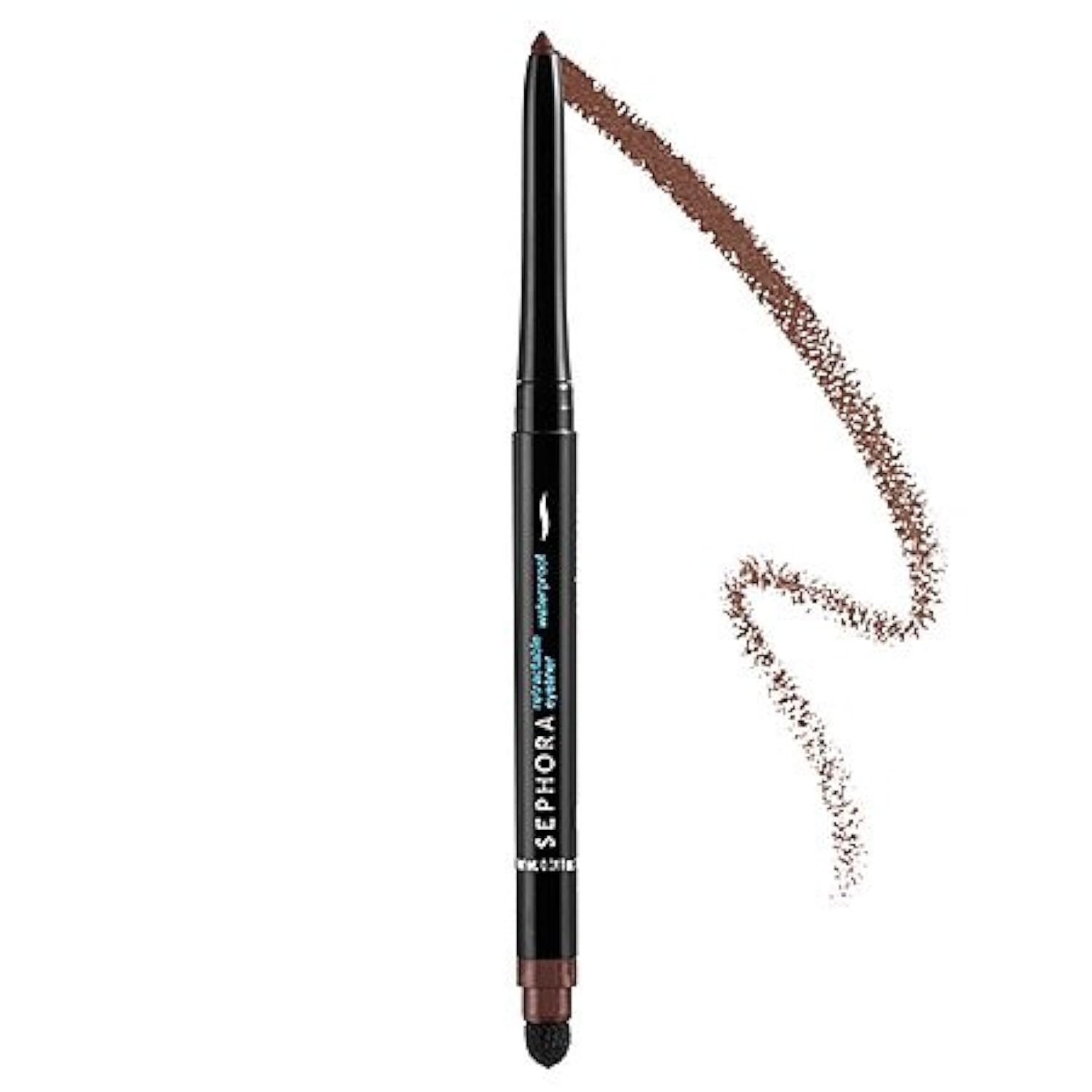 SEPHORA COLLECTION Retractable Waterproof Eyeliner 08 Brown cap close-up for precise definition