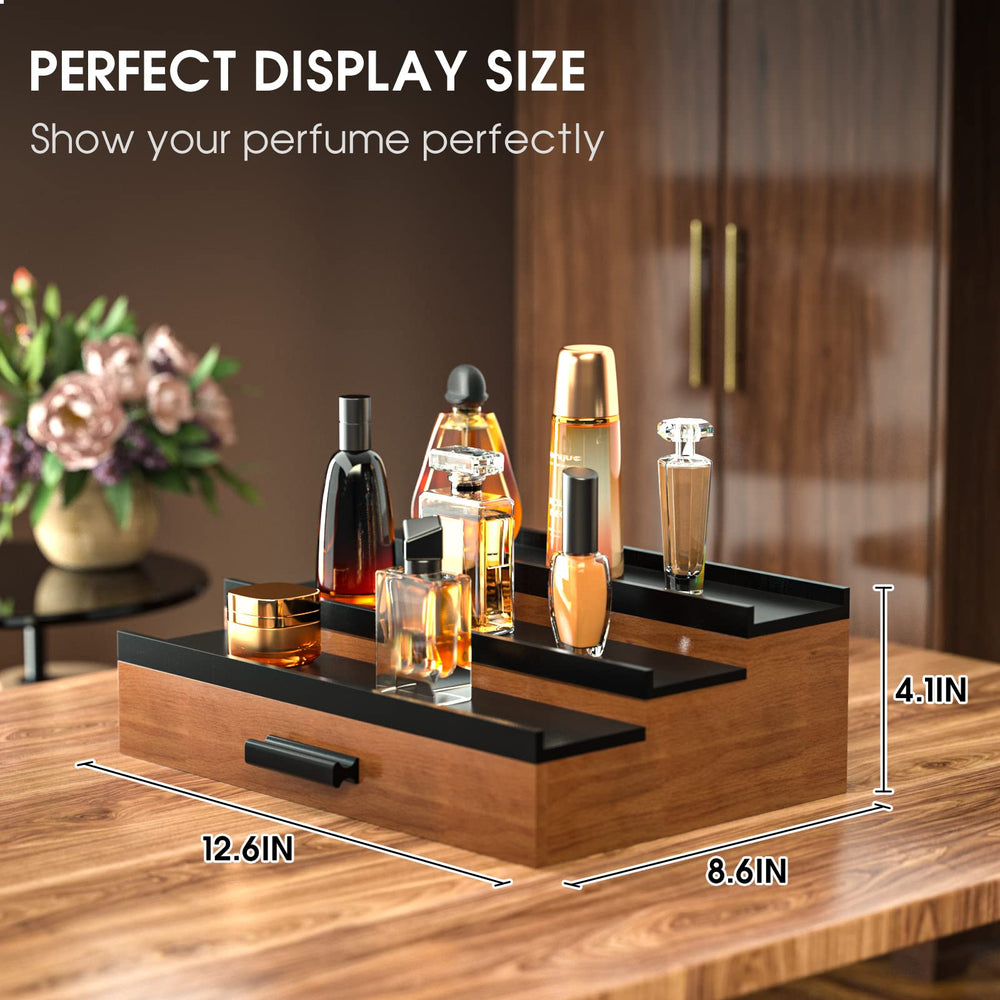 Sephyroth Cologne Organizer drawer storage holds watches and keys.