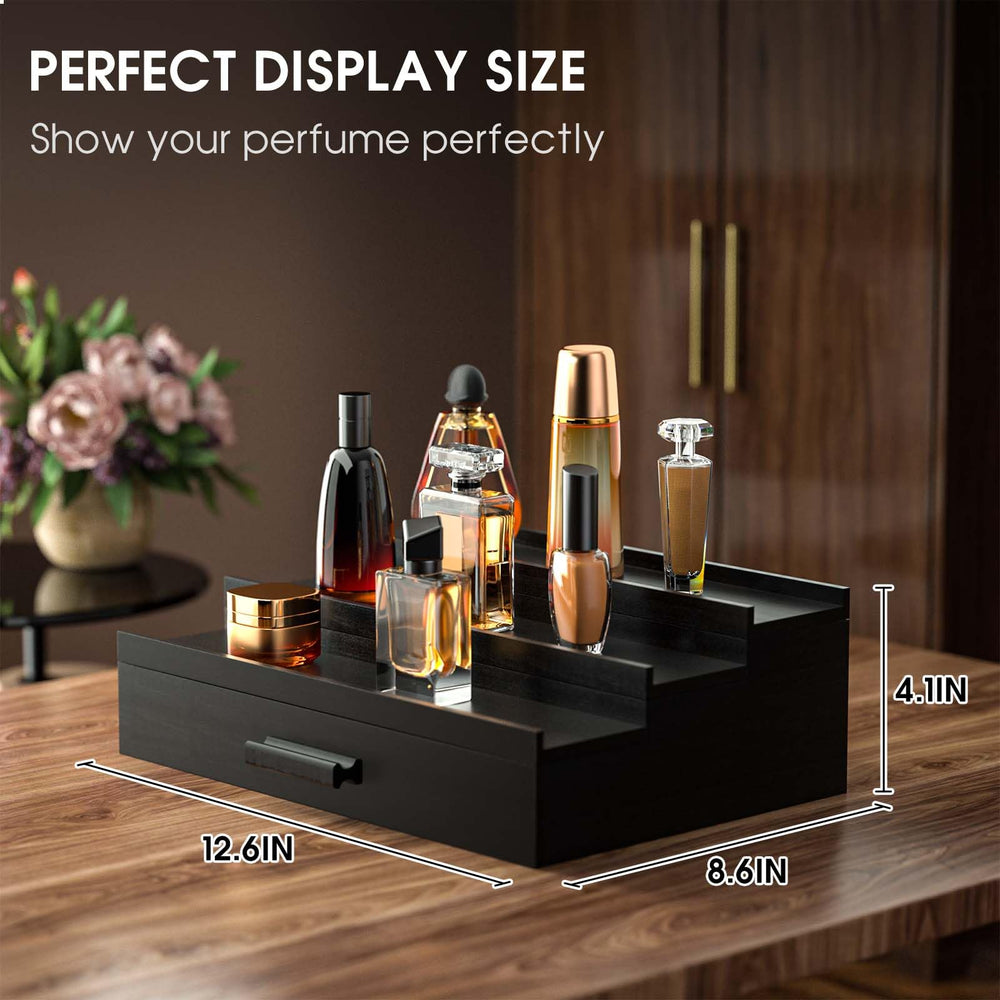 Sephyroth Cologne Organizer hidden storage space safely conceals valuables while maintaining sleek design.