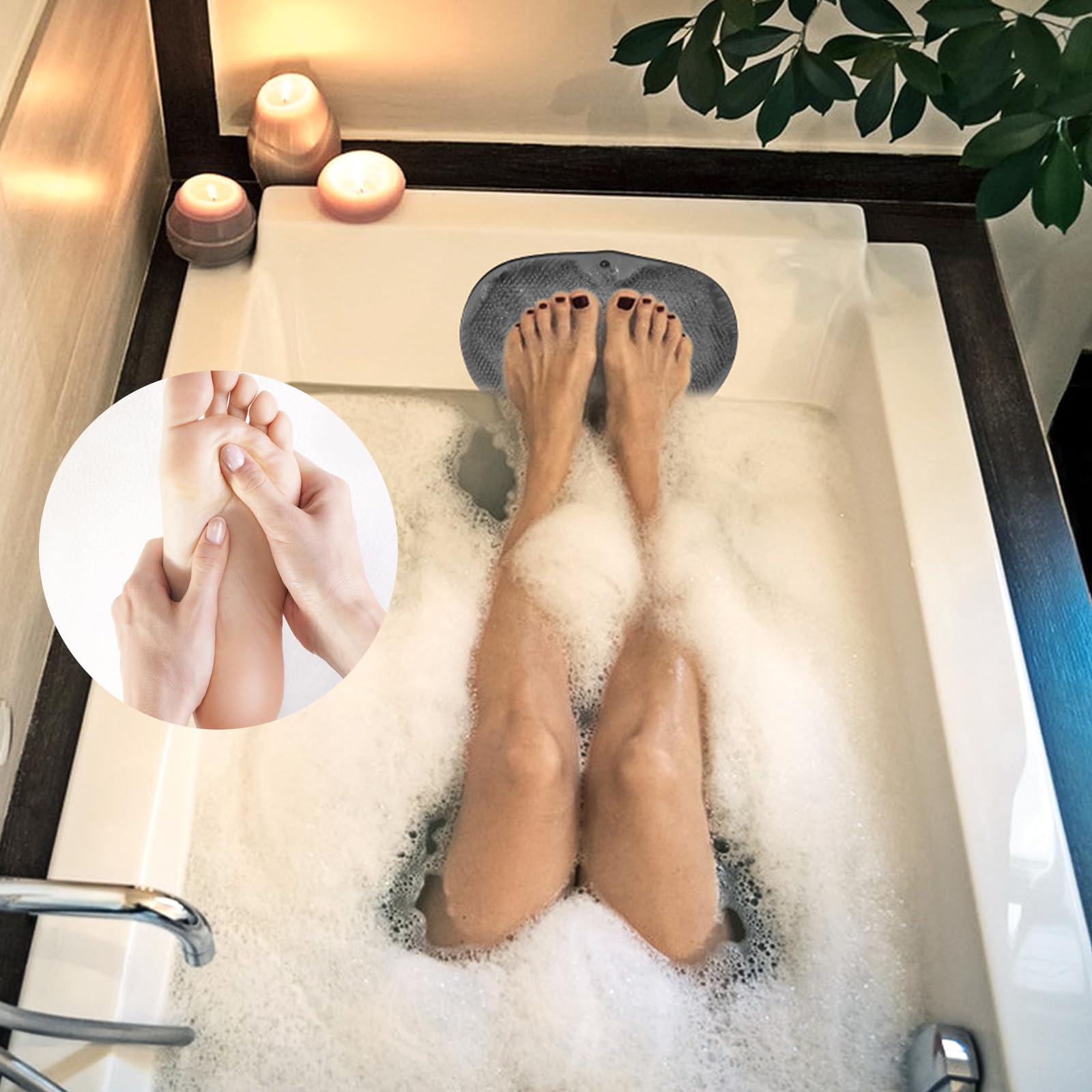 SEPZFTT foot scrubber size 23x30cm ready for easy footing in shower.