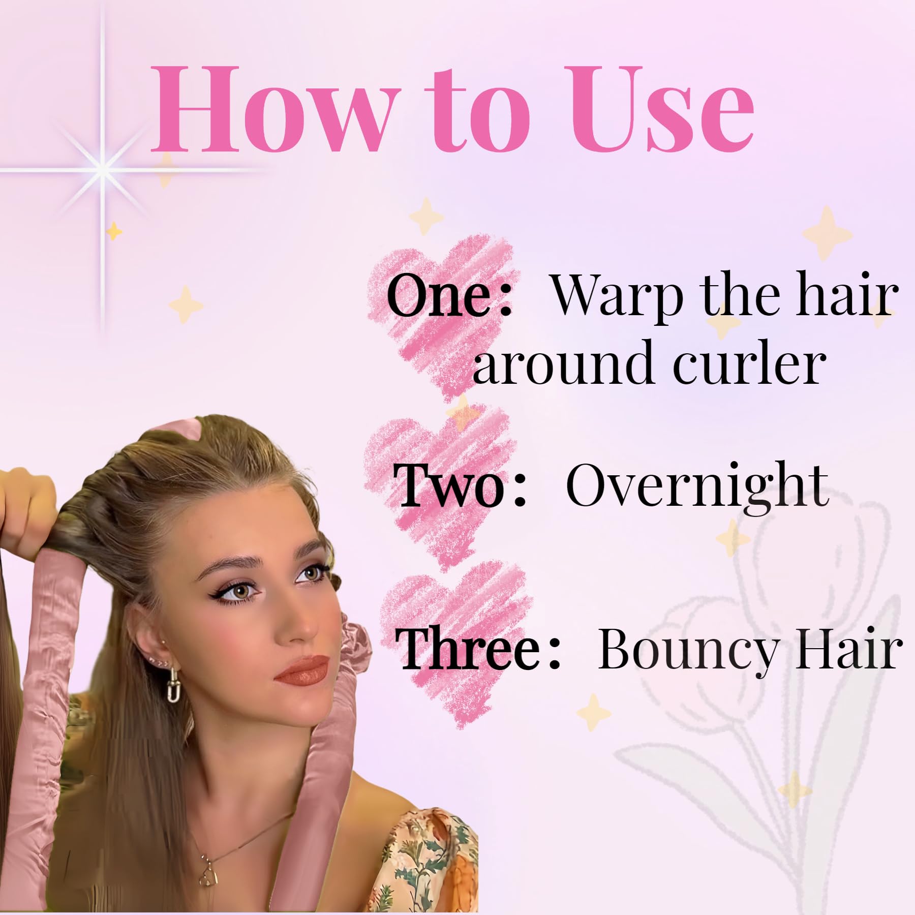 SERENADE satin-scrunchies image illustrates gentle snag-free hold and frizz control