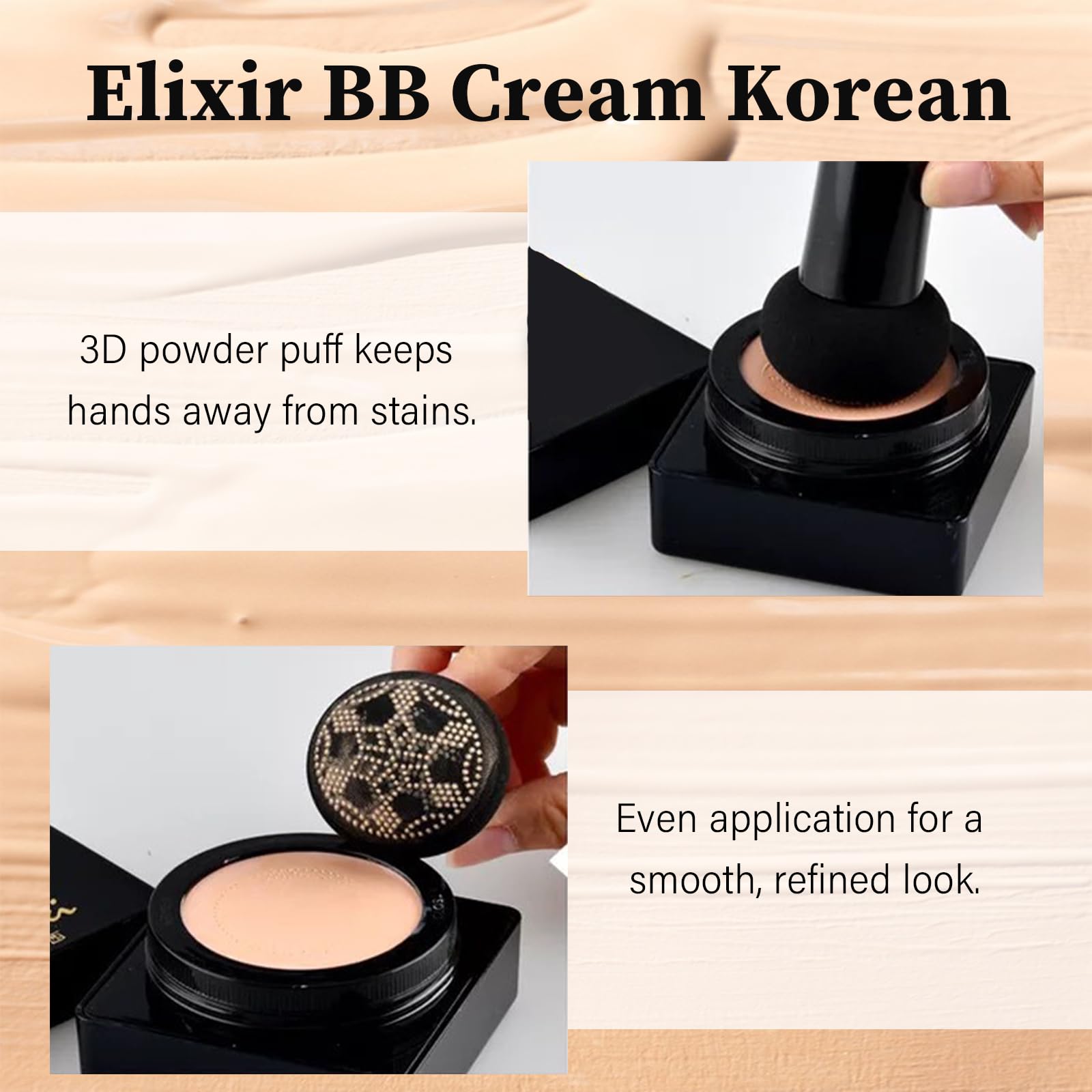 SerentiaElixir BB Cream long-lasting color demonstrates color-locking for steady tone