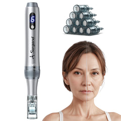 Sergand derma roller pen 0.25mm closeup highlights precision needle design for at-home use