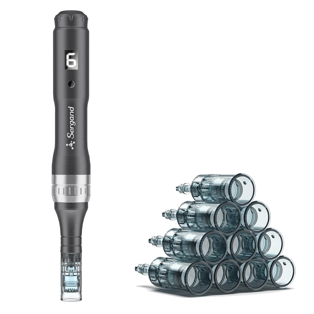 Sergand Derma Roller pen 0.25mm with ergonomic grip for home use.