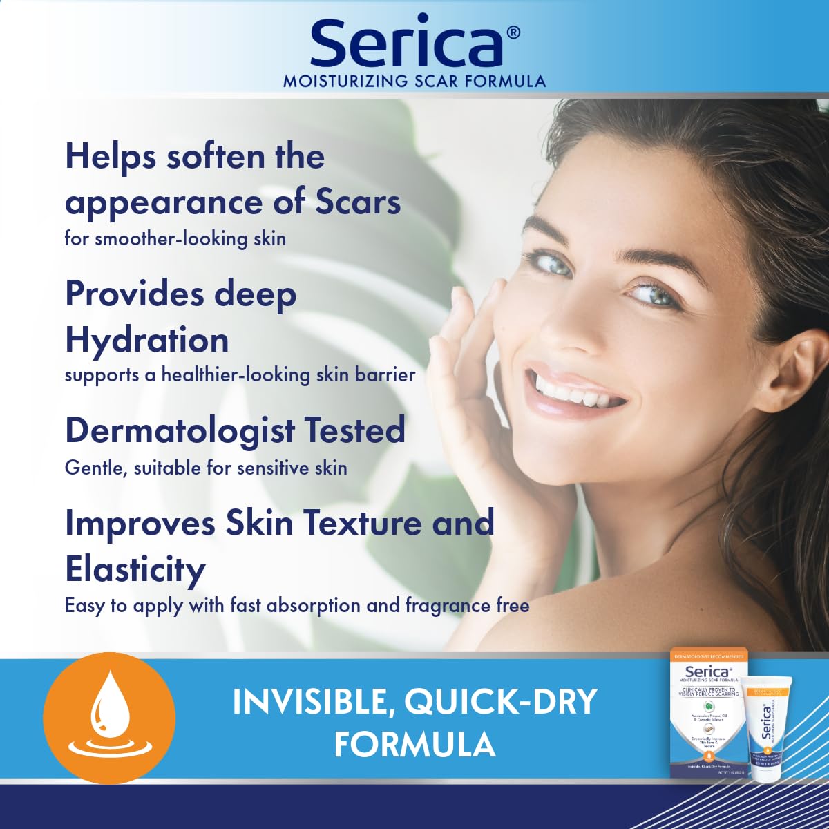 Aplicación rápida de Serica Scar Gel en la piel