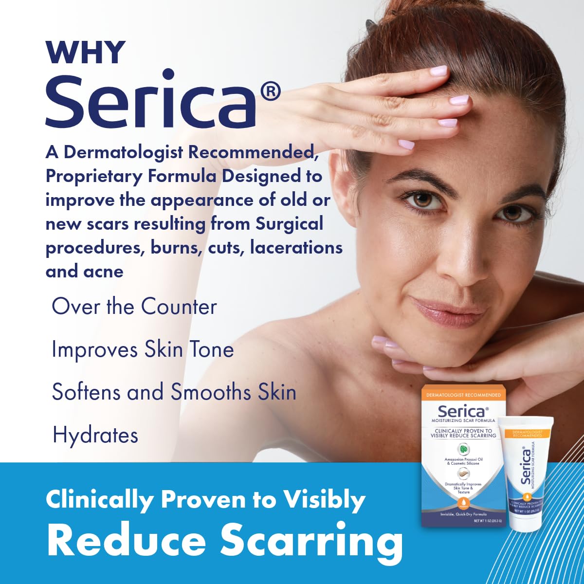 Serica Scar Gel se seca rápido sin residuo brillante