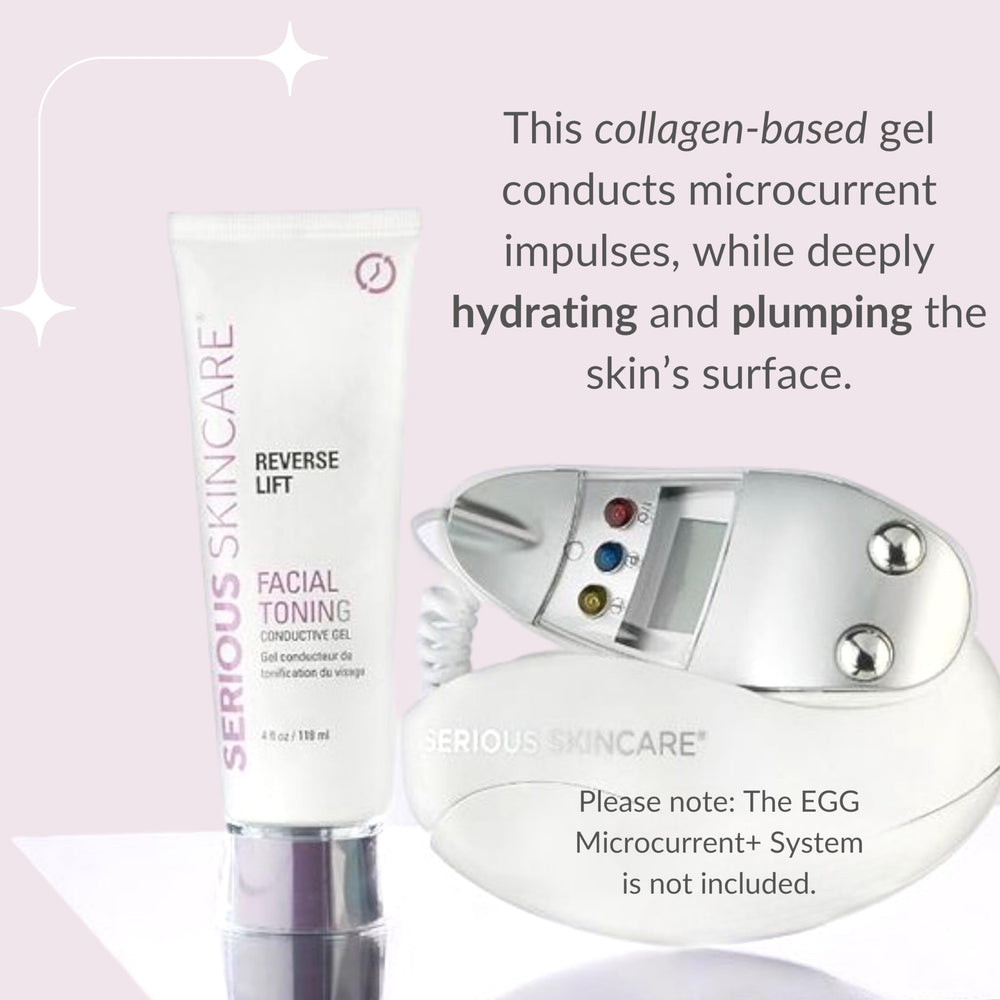 Serious Skincare collagen conductive gel delivers 24-hour hydration and moisture support.