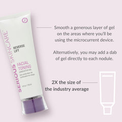 Serious Skincare collagen conductive gel used with RF facial treatments for hydration.