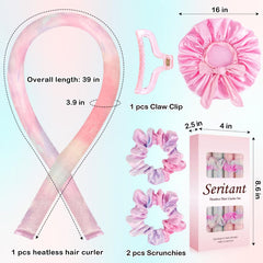 Seritant claw clip secures heatless curl setup overnight comfortably