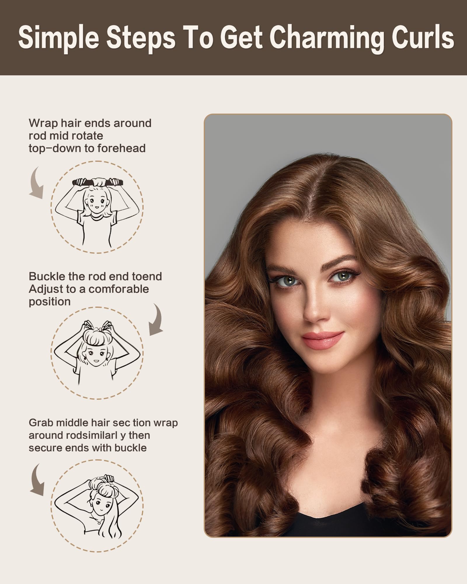 Seritant overnight curler in use on bed, showcasing comfortable design.