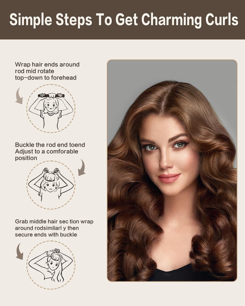 Seritant overnight curler in use on bed, showcasing comfortable design.