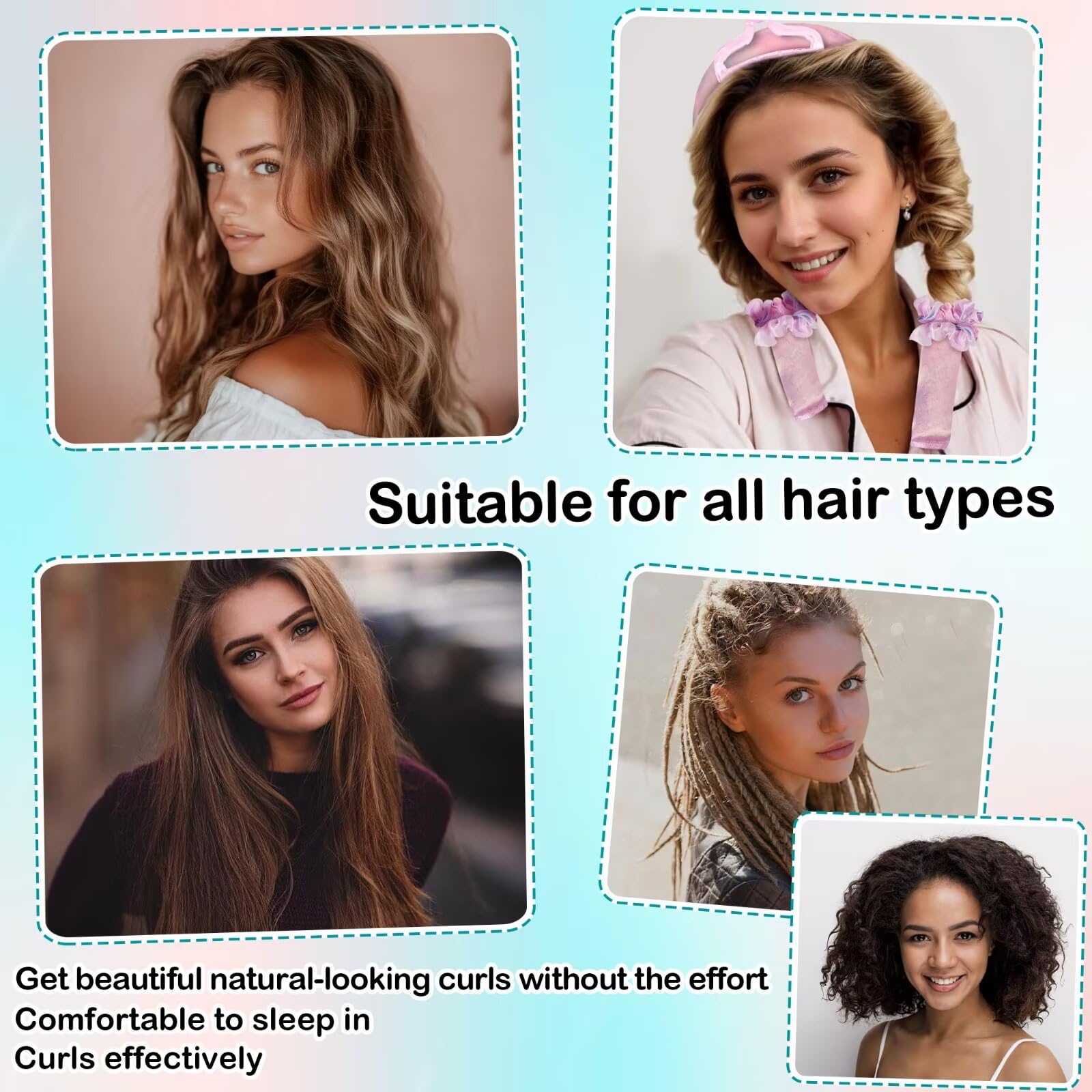 Seritant satin scrunchies pair for gentle securing during overnight curl
