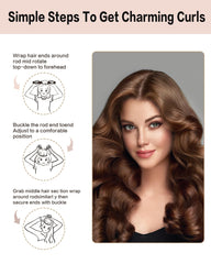 Seritant sleep-in hair scarf and rollers secure comfortably for overnight use and easy styling.