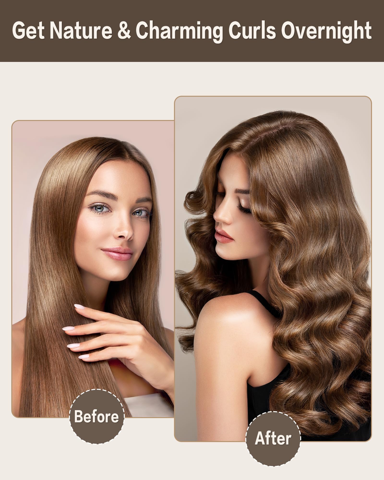Seritant velvet rollers with satin hair scarf deliver gentle overnight hold.