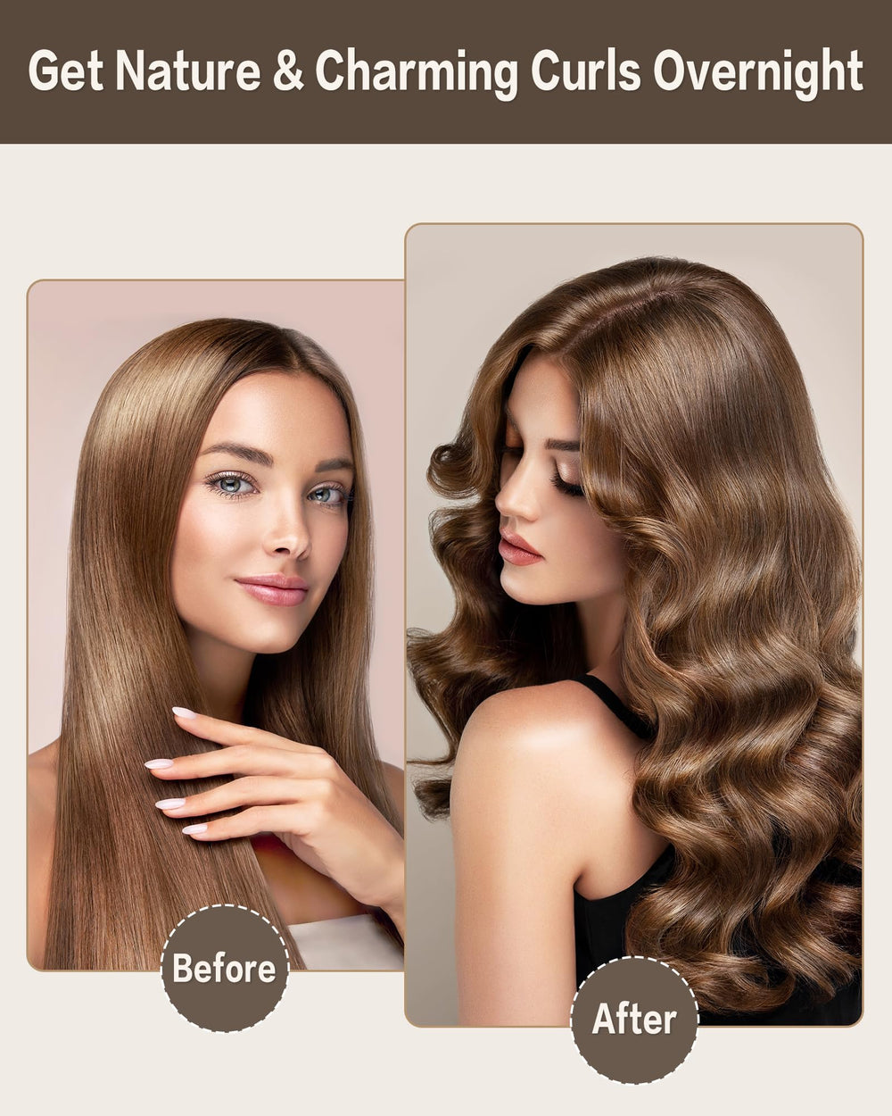 Seritant velvet rollers with satin hair scarf deliver gentle overnight hold.