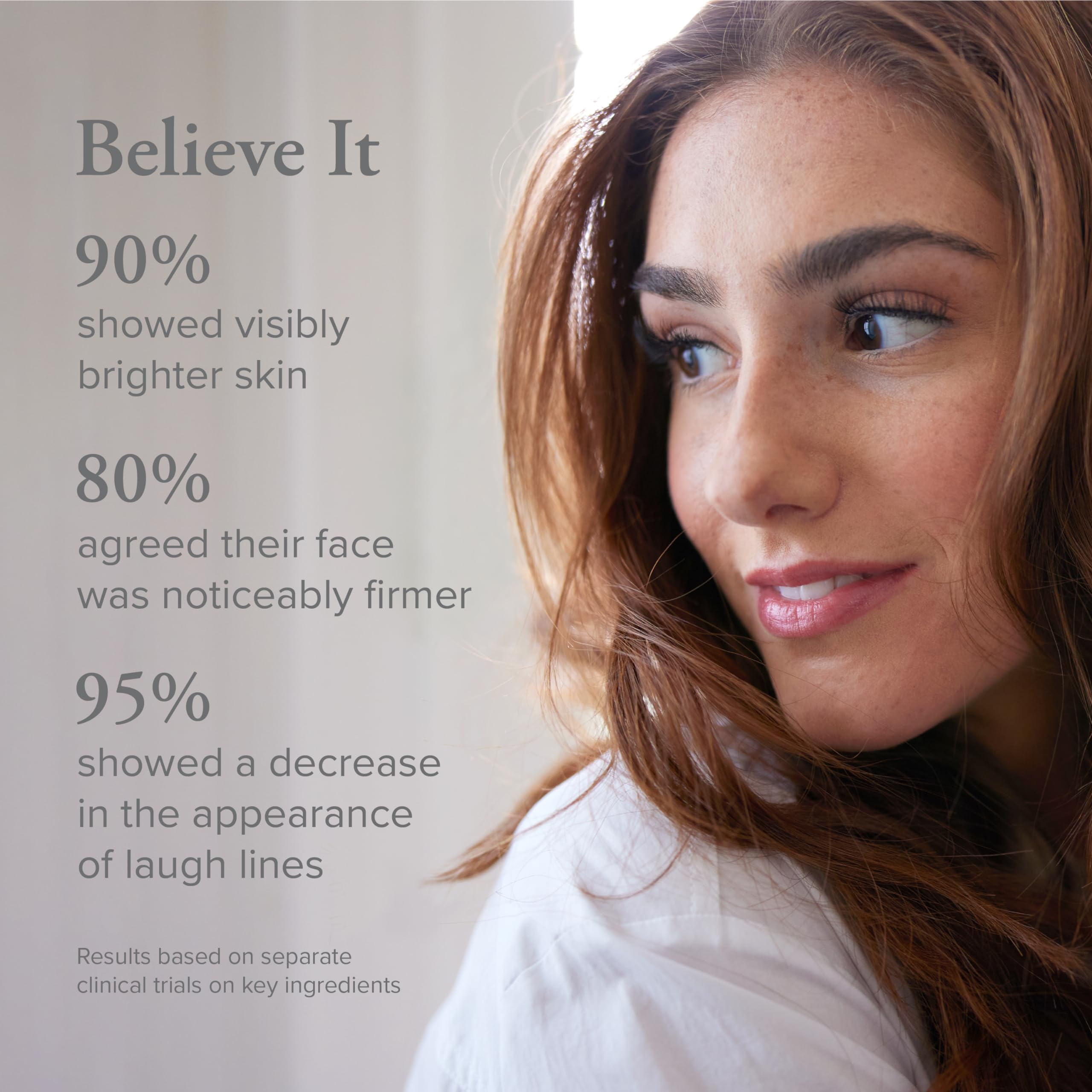 Serovital RetinAll daily serum swirl demonstrates rich texture that hydrates while targeting fine lines.