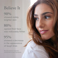 Serovital RetinAll daily serum swirl demonstrates rich texture that hydrates while targeting fine lines.