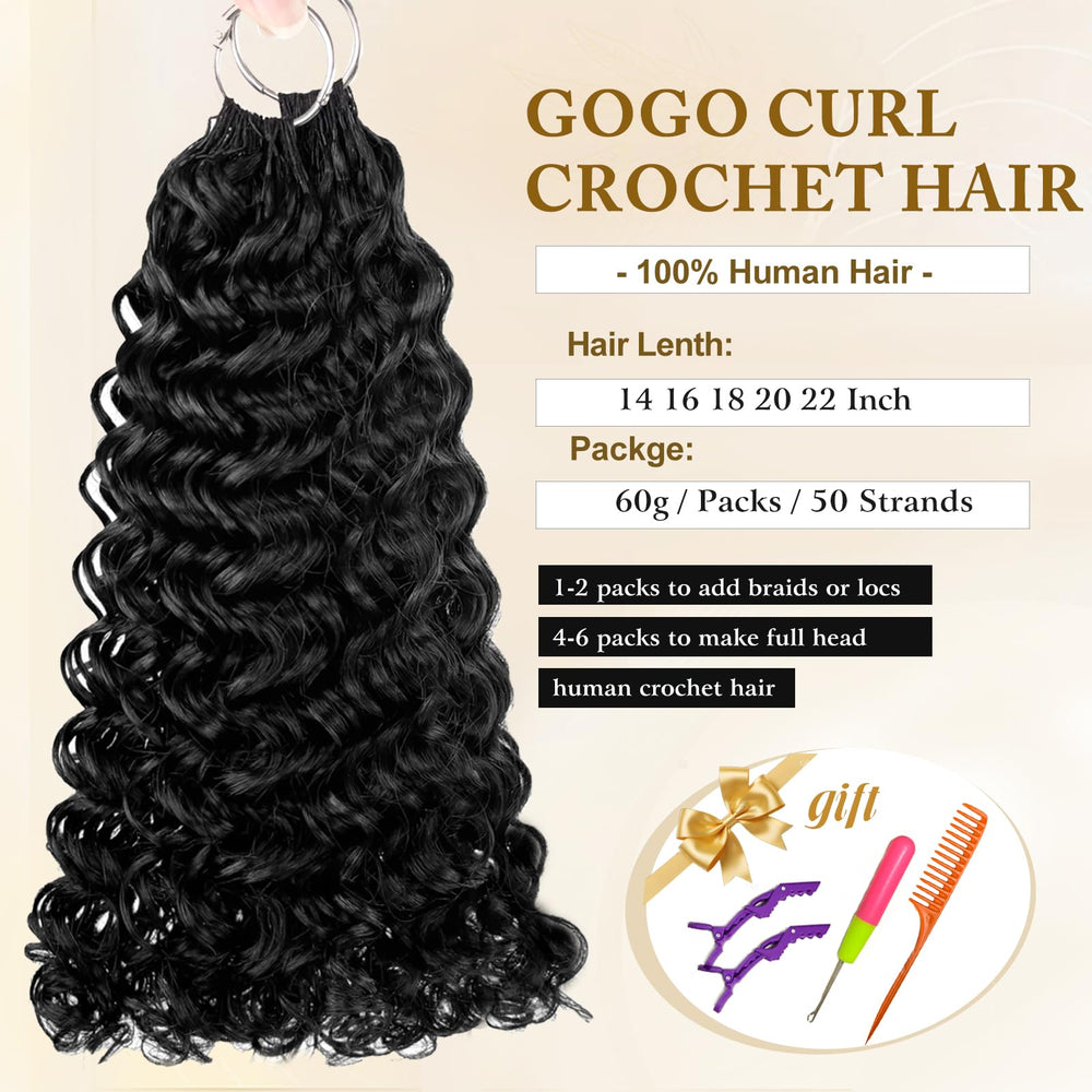 Serreal Gogo Curl 18-inch deep curly waves for fuller length and bounce