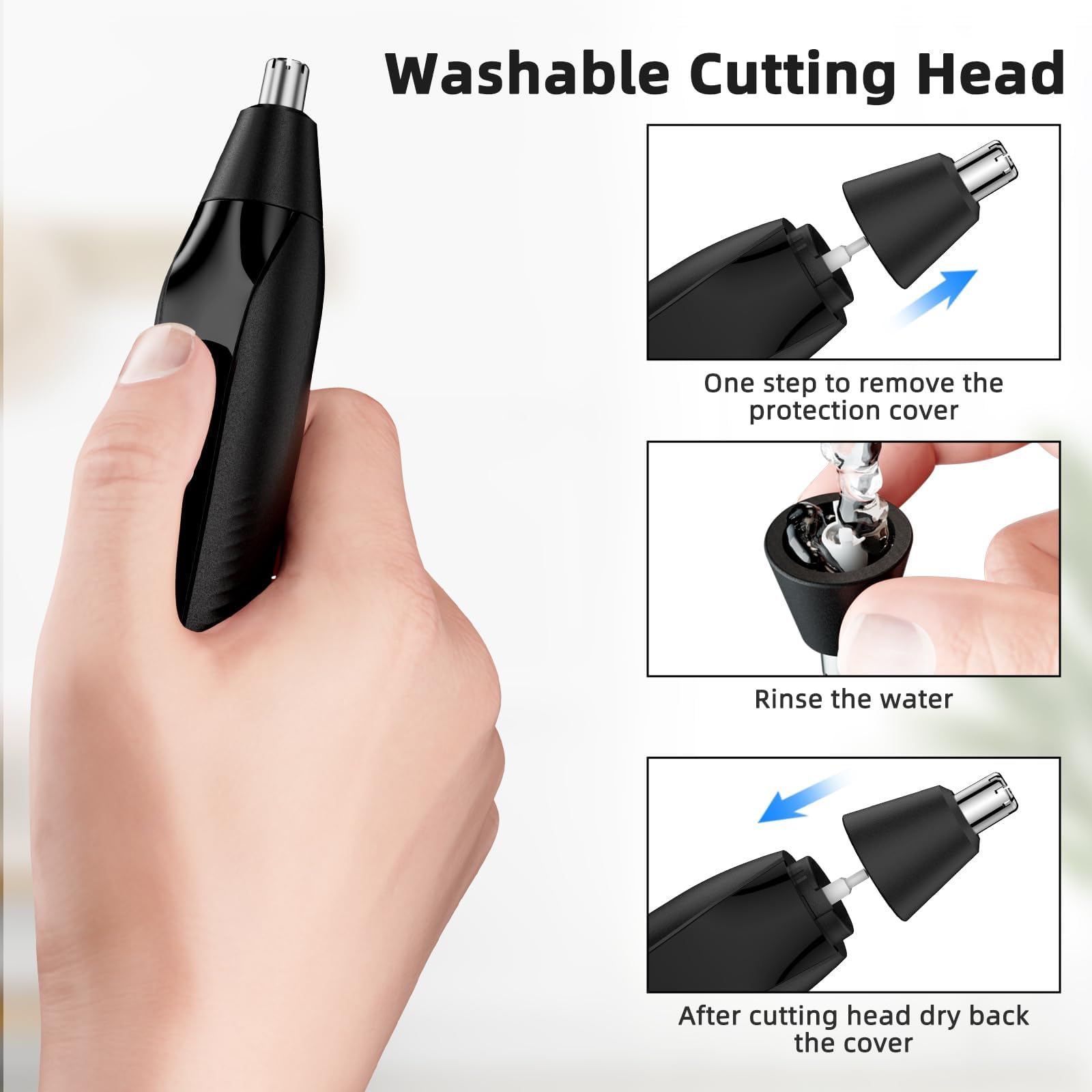 Setonia eyebrow trimmer 2-in-1 for clean lines and effortless facial grooming