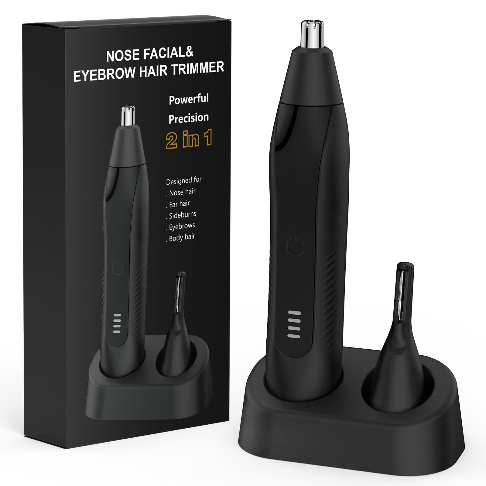 Setonia nose-trimmer with dual-edge blades for quick nose hair removal and precise grooming