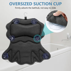 Setsail bath pillow 4D air mesh dries quickly after baths.