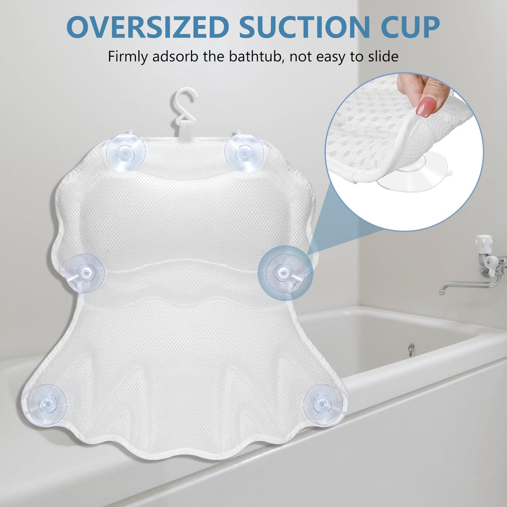 SetSail bath pillow fast drying surface promotes quick drying after use