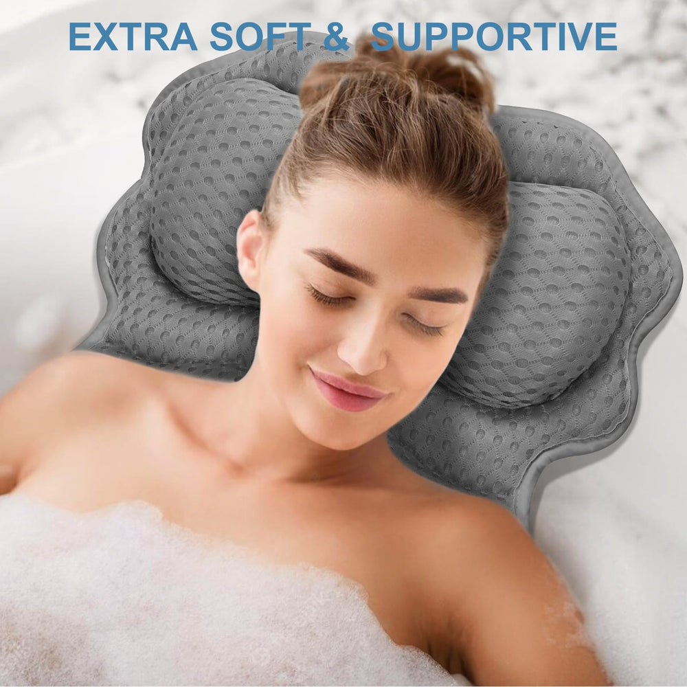SetSail Bath Pillow in use on tub edge for comfortable soaks.
