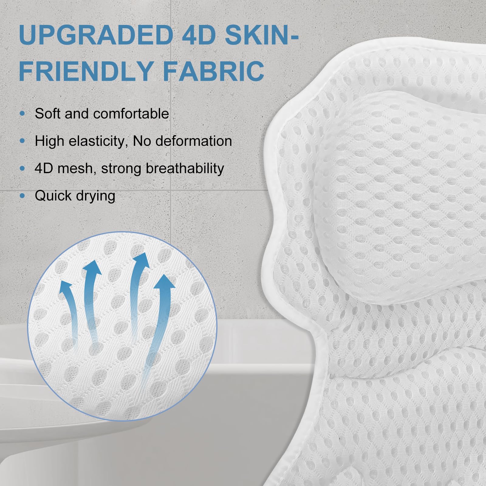 SetSail bath pillow is machine washable for easy cleaning