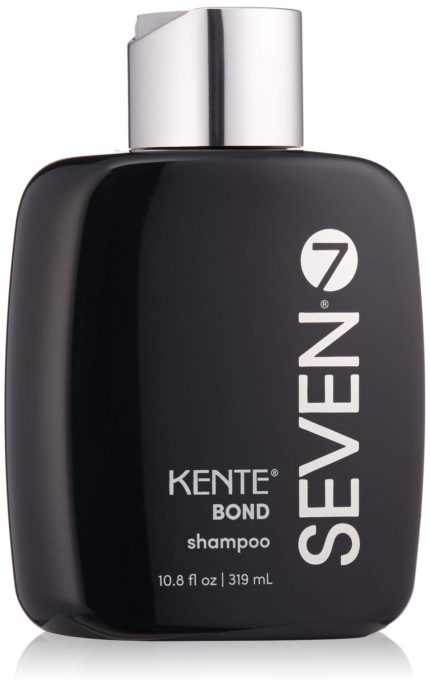 SEVEN Kente Bond Shampoo bottle highlights sulfate-free formula for damaged hair