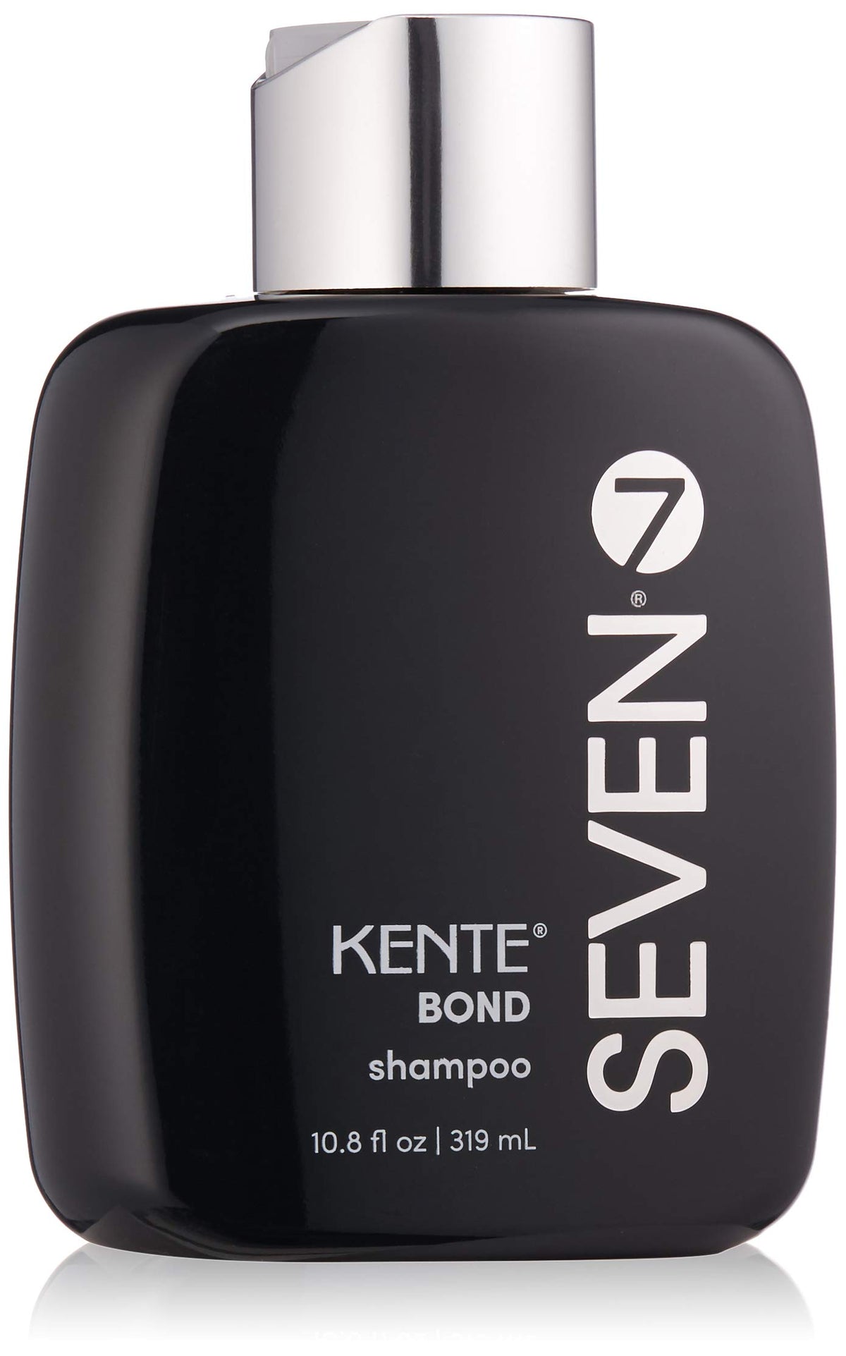 SEVEN Kente Bond Shampoo bottle highlights sulfate-free formula for damaged hair