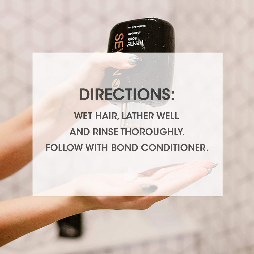 SEVEN Kente Bond Shampoo guar molecules highlight conditioning and shine benefits