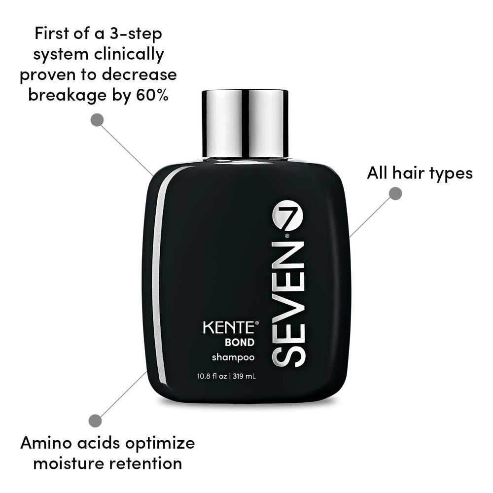 SEVEN Kente Bond Shampoo ingredients amino acids emphasize moisture retention